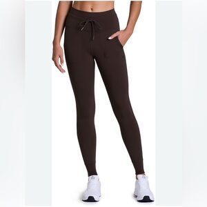 No Boundaries Brown Leggings Stretchy Form-Fitting Design